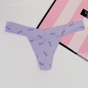 nwt victoria's secret pink logo no show seamless thong